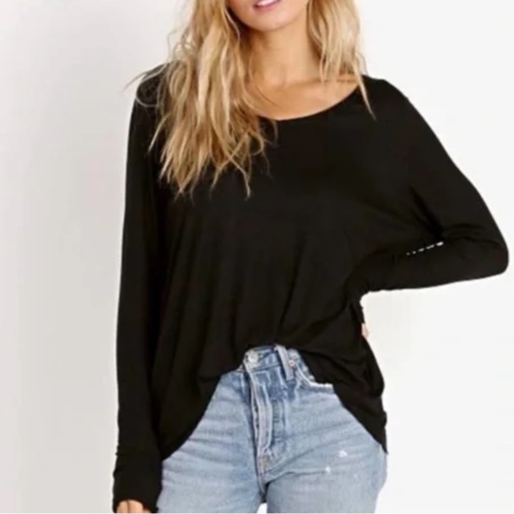 Banana Republic | Black Long Sleeve Top